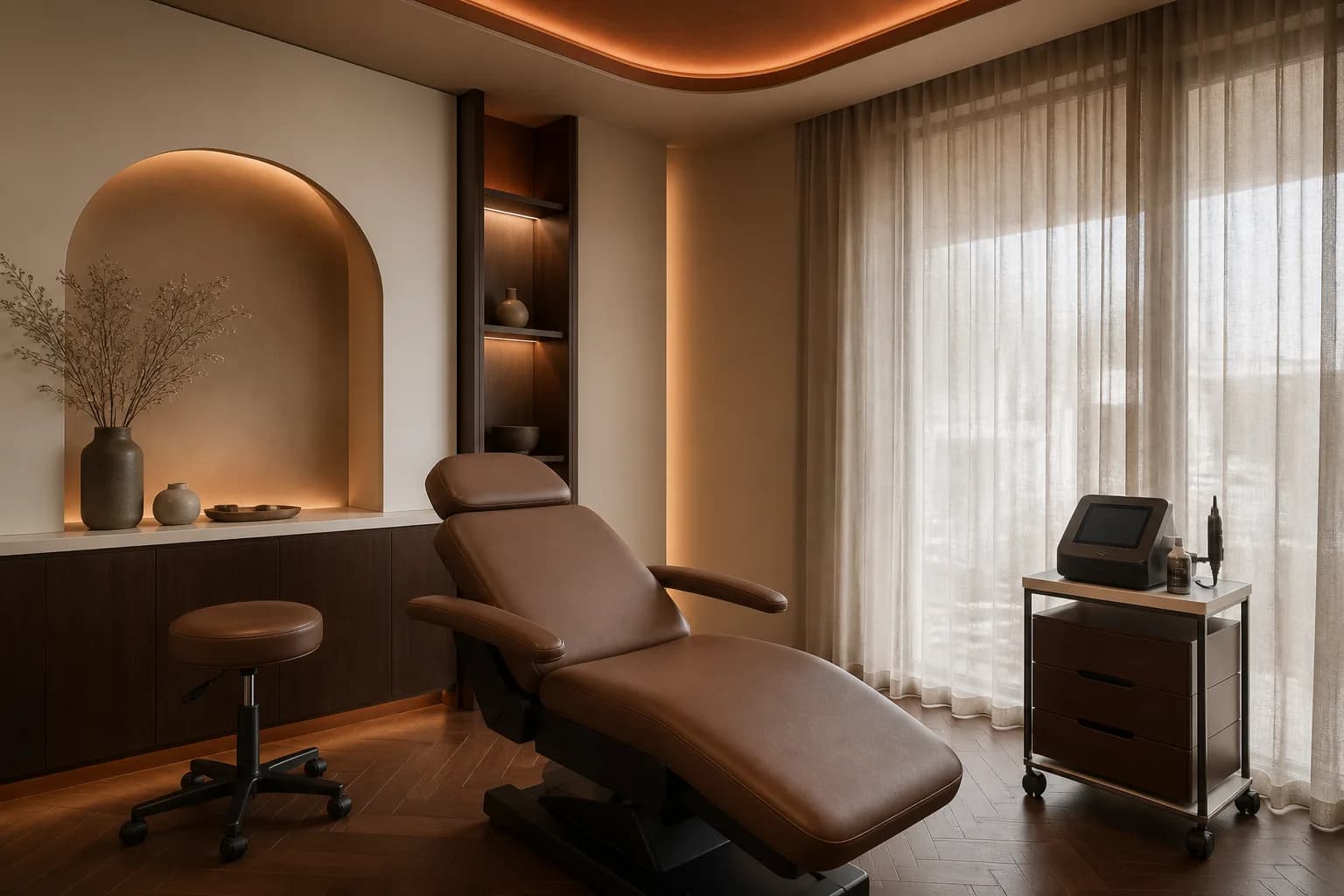 Warm private VANC Clinic treatment room